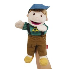 3세 말하는 손인형 입조작 인형극 역할놀이 소년 교구, 1개