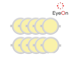 아이온 AS2년 4인치 다운라이트 12W 벌레방지 방습 아주밝음 플리커프리 주광/전구/주백, 10개, 전구색(노란색)