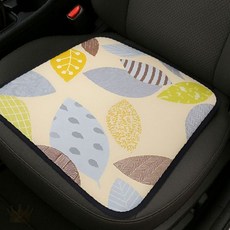 자동차 좌석 삼차원 망사 공기흐름 착석 쿠션 여름철 시원한 통기 운전석 조수석, 옐로우앤그레이(2장)