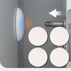 앨라모 가정용 방문 모찌 문콕방지 손끼임 소음 방지 보호패드, 화이트, 1세트