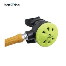 breathe 潛水調節器，人體工學設計，呼吸順暢，黃色外殼, 黃, 36-GU-01
