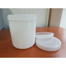 창조물산 700cc용기(재질: HDPE)원형용기, 블랙, 1개