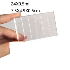 수채화 물감 diy 디스펜서 그리드 0.5ml 1ml 2ml 구 아슈 아크릴 플라스틱 그리드 전체 팬 24 심지어 그리, 01 China Mainland, 09 3pcs