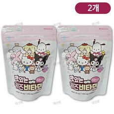 산리오 캐릭터즈 맛있는 키즈비타민 어린이비타민C, 40정, 2개