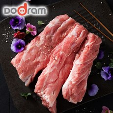 도드람한돈] 냉장 등심꽃살 구이용, [도드람한돈] 등심꽃살 구이용 500g, 1개, 500g