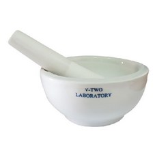 V-TWO LABORATORY 陶瓷乳缽 台灣製造, 1個, 碗-4吋