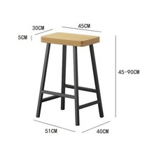 카운터 바의자 홈바의자 스탠딩 의자 바텐 스툴 카페, 슬림 다리 45