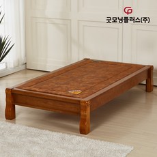 굿모닝플러스 GM3-WCC04 평상형 흙쇼파 돌쇼파 카우치 온돌 황토침대 흑침대1인용 황토볼확장무, 청맥반석