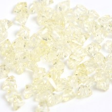 크리스탈 유리 론델컷 론델 비즈 2mm 삼각 투명, 1세트, F0414. 아이보리