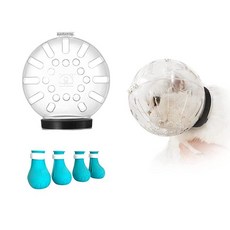 오겔 고양이 입마개와 부츠 그루밍을 위한 조절식 헤드기어 면도용 통기성 후드 마스크 머리 거품 커버 목욕용 물림 방지 헬멧 홀더, M_update, 1개