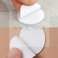 3M 원형 아크릴폼 양면 테이프 20mm, 흰색, 1개