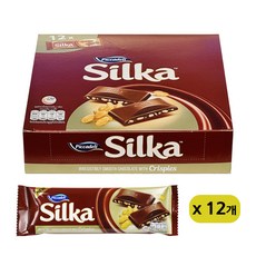 실카 초콜릿 위드 크리스피 초코바 42g (무료배송), 36g, 12개