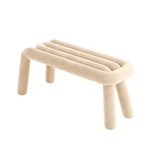 VITALO 인테리어 볼드벤치 까페 의자 롱 체어 현관 쇼룸 스튜디오 의자, 1개, 베이지(BEIGE)