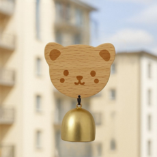 모드니쓰 현관 현관문 풍경종, 곰돌이