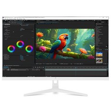 래안텍 BLAZE U3260CE 화이트 4K UHD IPS 베젤리스 32인치 모니터, 일반(무결점정보없음)