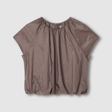 JAJU 여 소프트 셔링 반팔 티셔츠 J1162010870BS 703729