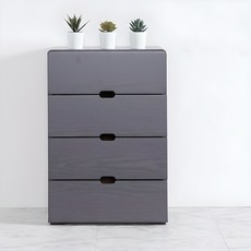 제이디퍼니처 레미 서랍장, 그레이, 4단