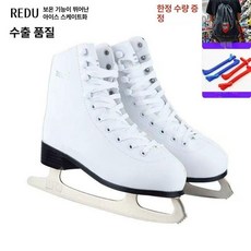 피겨 스케이트화 입문용 취미 연습 백색 여성 신발 스케이팅 성인용 스케이트 아이스링크, 1개, 화이트 플리스 안감 가방+블레이드 커버