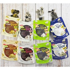 Bebest 처음먹는 베이비 푸드 바삭바삭 아이 김스낵 4종(오리지널+양파+두부맛+멸치맛), 2세트