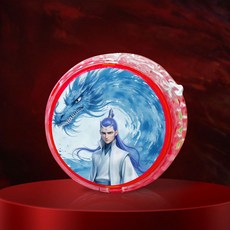 臺灣-出貨 【新款熱銷】新款哪吒敖丙悠悠球兒童入門初學者溜溜球自動迴旋女孩小學生 GDW5, 敖丙1-紅色1個, 1個