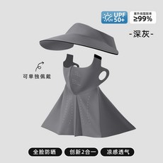 防曬帽子面罩護頸一體女遮臉防紫外線臉基尼全臉遮陽騎行蕉下同款