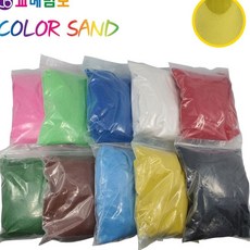 JINI 색모래 1kg 노랑 유아놀이완구