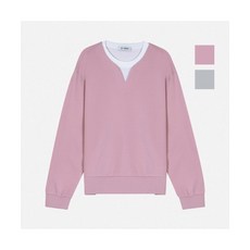 브랜드정품 뱅뱅 BANGBANG 여성 배색 레이어드넥 맨투맨(CTM117) 355951