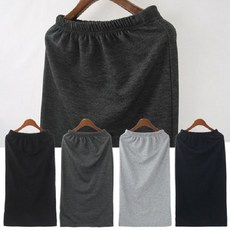데일리웨어 베이직 옆트임 밴딩 롱롱 스커트 가을 홈웨어 쭈리 뒷트임 치마 밴딩 면롱 여성스러운 dew+72222BR