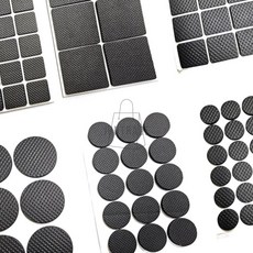 바닥보호 고무패드 가구용 안전용품 바닥매트 정전기방지패드 미끄럼방지테이프, 원형30매