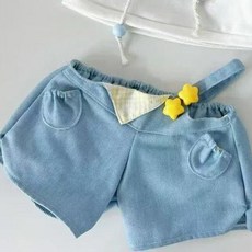 40娃衣cm棉花娃娃套裝衣服坐姿一番坐姿替換包郵玩偶公仔揹帶褲, 1個, 星海揹帶褲40cm坐姿