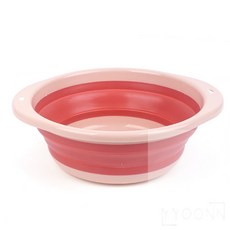 유니상점 접이식 대야 소형 플랫대야 족욕대야, 1개