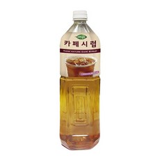 자연생각 카페시럽 1.5L 탕비실 가성비 간식 비품, 1개