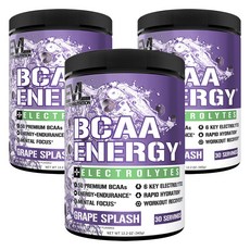 EVLUTIONNUTRITION BCAA 能量電解質 葡萄風味, 3個, 345g