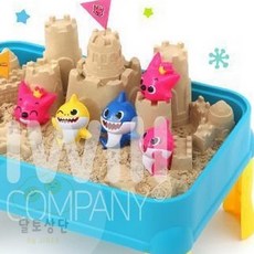 [달토상단] [핑크퐁] 상어가족 (5pcs) 모래성만들기도구