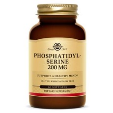 Solgar 磷脂醯絲胺酸軟膠囊200mg, 60 入, 1個