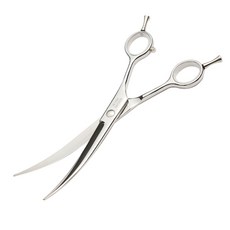 헤이져 프리미엄 애견 미용 양손 커브가위 헤어 강아지 고양이 곡선 JX-C701, 1개