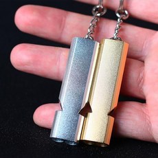 [5개묶음] 호루라기 소리큰 수영장 휘슬 축구 심판 호각 미니 안전 농구 등산 사각 키링 호르라기 호신 gt0+34531Yp, 골드