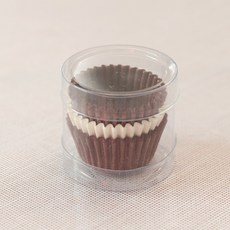 미니머핀유산지 화이트n초코 60장, 1개