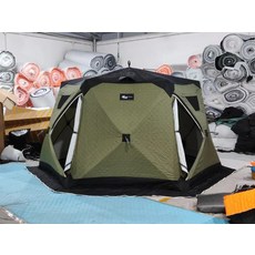 빙어 캠핑 낚시 큐브텐트 레인 육각형 2.2m 쉘터 보온 소형 텐트 얼음낚시 회색 커버, 1, X. 큰 육각형 검녹색 바닥 베일