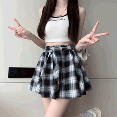 이너팬츠내장 유키 리본 스커트 ()