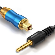 Tackston 192KHz DAC 광-3.5mm 컨버터 광 오디오 케이블에서 AUX 어댑터로 디지털에서 아날로그로 SPDIF에서 케이블로 단방향으로 TV광학를 스피커 및, Blue, Blue_166473