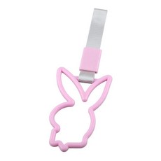 토끼 링 기차 버스 핸들 드리프트 애니메이션 자동차 수정 경고 나일론 스트랩, 1개, 5. Grey Pink