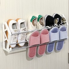 착 실내화수납걸이 붙이는 다걸어 신발거치대 간편한부착식 77455PC 1(PC), 1개