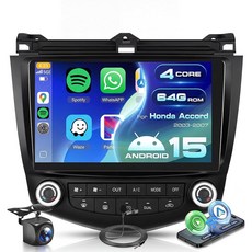 4G+64G 자동차 라디오 스테레오 혼다 어코드 7세대 2003 2004 2005 2006 2007용 무선 카플레이 안드로이드 오토 EQ 9인치 인셀 터치 스크린 WiFi B, 4+64 with 5G WIFI