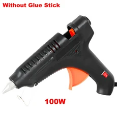 150W 산업 등급 핫멜트 접착제 총 DIY 10Pcs 스틱 수제 작은 전기 수리 도구, 02 EU, 02 100W No Glue Stick