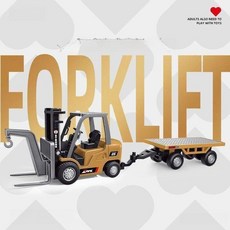 RC 포크레인 굴삭기 미니굴삭기 덤프트럭 RC장난감 중장비놀이 중장비장난감, C. 지게차 + 팔레트