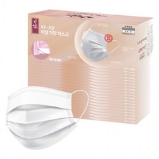 의약외품 KFAD 비말차단마스크 고효율 마스크 국산제품 1000매(50매X20팩) 숨쉬기 기연 편한, 상세페이지 참조, 1개