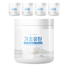 워너비바디 기초유틴 초유 저분자 단백질 쉐이크 보충제, 300g, 5개