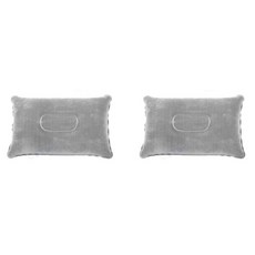 휴대용 에어 베개 여행 차박 캠핑 백패킹 쿠션 휴대 배개, 2개, 그레이_1set (2개)