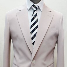 자동넥타이 화이트네이비 젠틀타이 사선